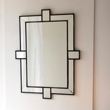 Espejo Artdeco rectangular de pared